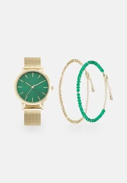 Even&Odd Set - Reloj - Gold-Coloured/Green