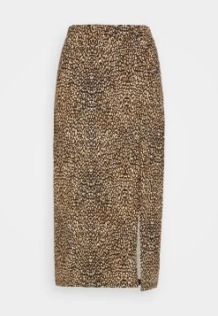 Even&Odd Falda De Tubo - Black/Brown -Estilo Urbano Ventas 0e02320c55474457a74d261f438b4246