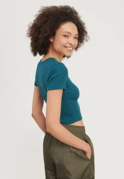 Even&Odd Camiseta Básica - Teal -Estilo Urbano Ventas 100466313d554497a6e7d0662aa6c7a7