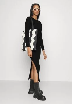 Column Maxi Dress- Vestido Largo - Black -Estilo Urbano Ventas 1189fb2f2e3a4695a39b8a3091f52f56