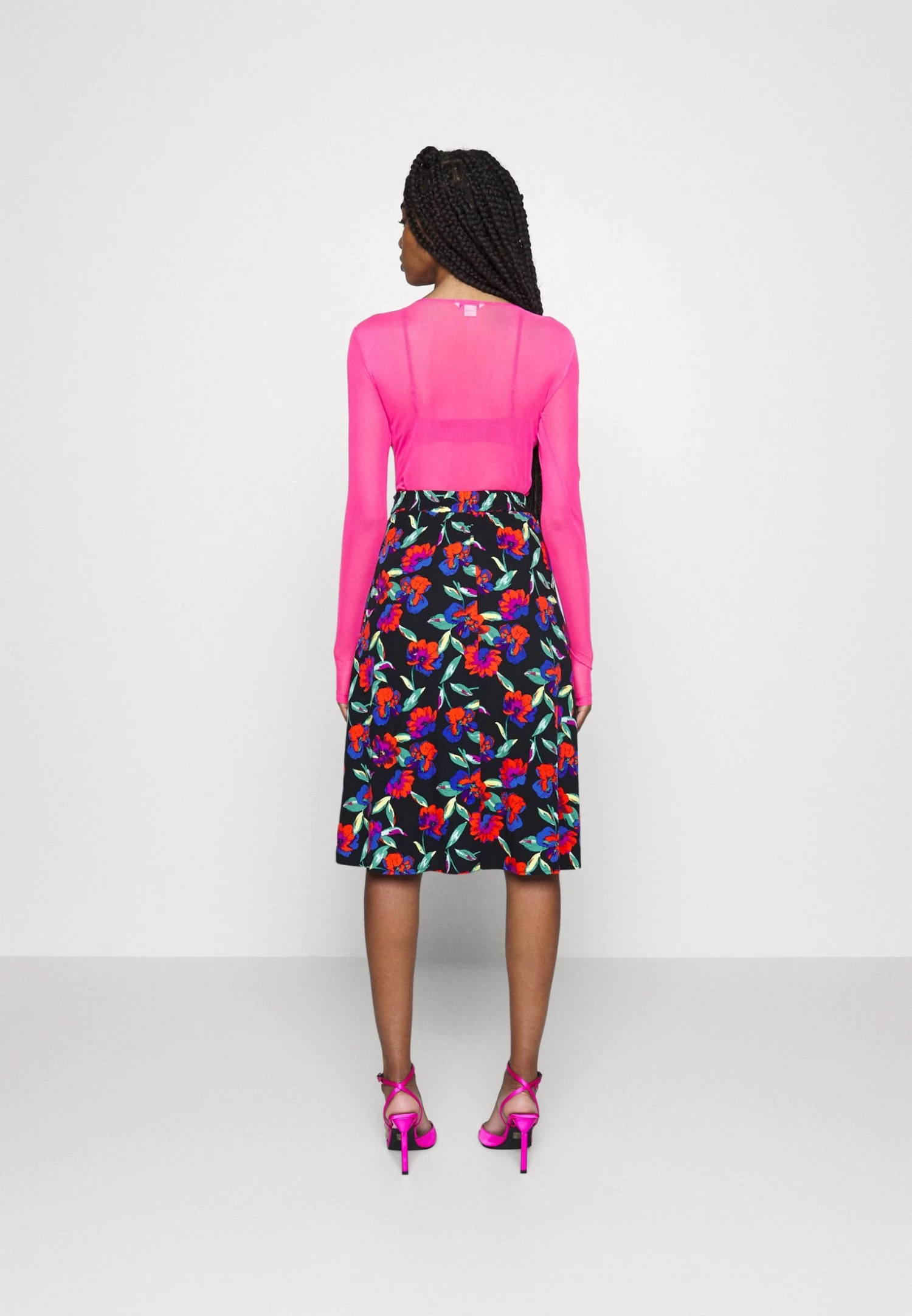 Even&Odd Midi Skirt With Shell Fabric - Falda Acampanada - Multicoloured 3 Even&Odd Midi Skirt With Shell Fabric - Falda Acampanada - Multicoloured - Imagen 3