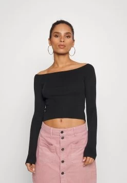 Estilo Urbano Ventas 14 Offshoulder Basic- Jersey De Punto - Black
