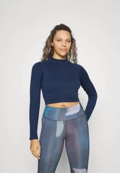 Camiseta De Manga Larga - Blue-Grey