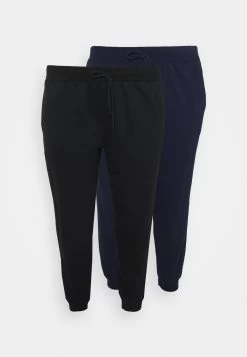 2Er Pack - Slim Fit Joggers - Pantalones Deportivos - Black/Blue