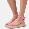 Even&Odd Sandalias Con Plataforma - Light Pink