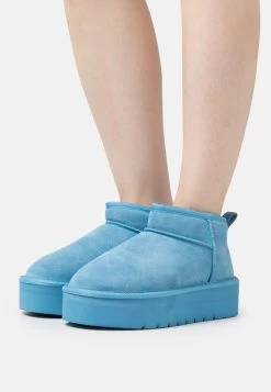 Even&Odd Leather - Botines Bajos - Blue