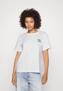 Even&Odd Clare Feel Good Chest Artwork- Camiseta Estampada - White