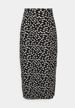 Midi Straight High Skirt - Falda De Tubo - Black/White -Estilo Urbano Ventas 363ee1e2002a4dabbfc9a76531e3609c