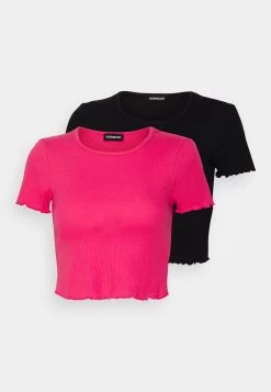 Even&Odd 2 Pack - Camiseta Básica - Black/Pink -Estilo Urbano Ventas 581dcb1feaa24480b253e0b82e743a4b