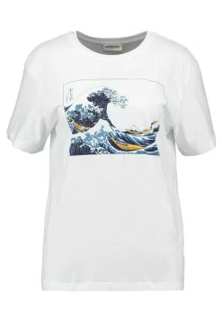 Even&Odd Camiseta Estampada - White -Estilo Urbano Ventas 5f7ee32213454edf9774a11fe4278b07