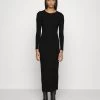 Column Maxi Dress- Vestido Largo - Black