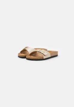 Even&Odd Sandalias Planas - Gold -Estilo Urbano Ventas 697cc32b2baa47fd8deaf140b4e21d19