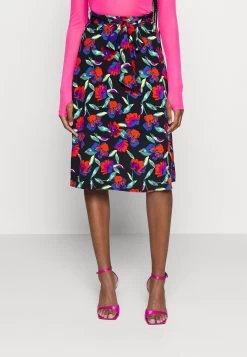 Even&Odd Midi Skirt With Shell Fabric - Falda Acampanada - Multicoloured