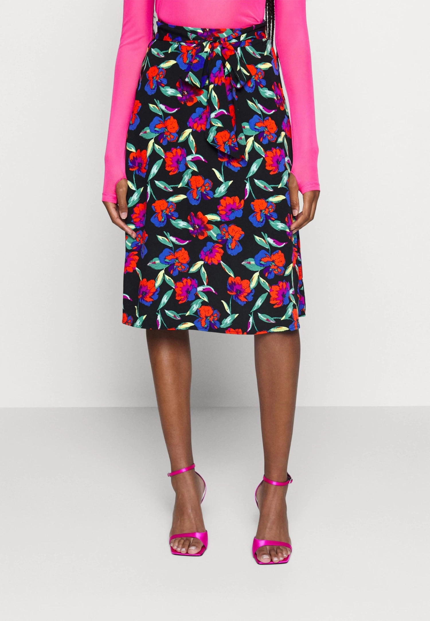 Even&Odd Midi Skirt With Shell Fabric - Falda Acampanada - Multicoloured 1 Even&Odd Midi Skirt With Shell Fabric - Falda Acampanada - Multicoloured