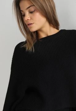 Even&Odd Cropped Jumper - Jersey De Punto - Black -Estilo Urbano Ventas 7158b709a0b24b25bcc975a88a9dfa80
