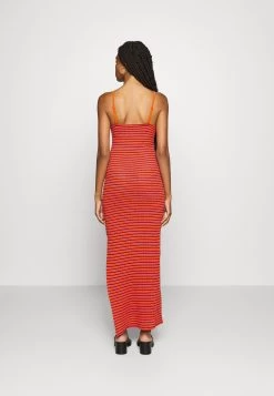Even&Odd Midi Fake Bodycon Dress - Vestido Largo - Orange/Pink/Black -Estilo Urbano Ventas 766cdb8754aa4bef8c32c5f4d43330c8