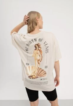 Liz Venus - Camiseta Estampada - Beige