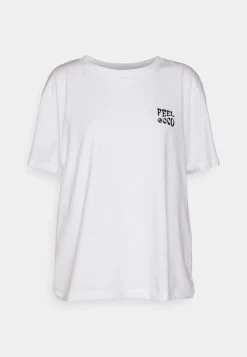 Even&Odd Clare Feel Good Chest Artwork- Camiseta Estampada - White -Estilo Urbano Ventas 93de4ae1befe4e51a56ee7af68a03971