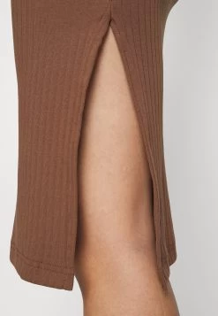 Pencil Skirt With Slit - Falda De Tubo - Brown -Estilo Urbano Ventas 954f7981835e476381a28023a09b166b