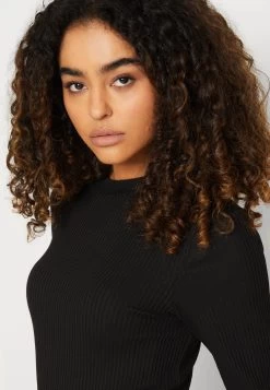 Even&Odd Circ Long Sleeves Midi High Slit Dress - Vestido De Punto - Black -Estilo Urbano Ventas 9f0ddfc6476745e2bd79dbb108f22a3d