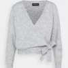 Even&Odd Chaqueta De Punto - Mottled Light Grey