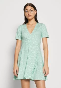 Even&Odd Vestido Ligero - Green/White -Estilo Urbano Ventas a6de81e977484befbf59ec0fab3053fb