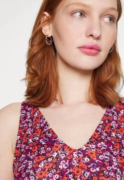 Even&Odd Sleeveless V Neck Volant Hem Flared Mini Dress (Eo-Ss23-C135-Sj) / Black - 802_Pink - 402_Orange - 205 - Vestido Informal - Black - 802_Pink - 402_Orange - 205 -Estilo Urbano Ventas a810d4b070a349ec950b94cfbef3f720