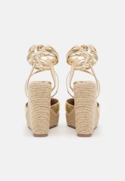 Sandalias Con Plataforma - Gold -Estilo Urbano Ventas a87737def0154e96a0d655a684eabefb