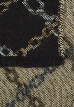 Even&Odd Bufanda - Black/Camel/Off-White