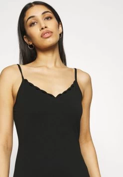 Even&Odd Scallop Edge Mini Strap Dress - Vestido De Tubo - Black -Estilo Urbano Ventas bc0b0ddd02b34f37a75e4c901149caf3