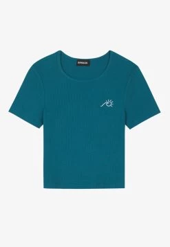Even&Odd Camiseta Básica - Teal -Estilo Urbano Ventas bff9f20c4643418f9e0f8c24de8cbc39