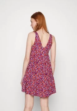 Even&Odd Sleeveless V Neck Volant Hem Flared Mini Dress (Eo-Ss23-C135-Sj) / Black - 802_Pink - 402_Orange - 205 - Vestido Informal - Black - 802_Pink - 402_Orange - 205 -Estilo Urbano Ventas cfaa0dc226794948b08bf33e896497ba