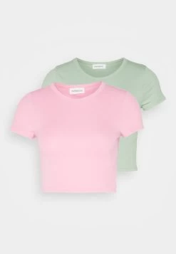 Even&Odd 2 Pack - Camiseta Básica - Pink/Green -Estilo Urbano Ventas dcfc4c6a8acf41589740ea15118ae035