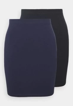 Even&Odd 2 Pack - Minifalda - Dark Blue/Black