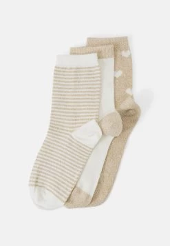 Even&Odd 3 Pack - Calcetines - Beige/White