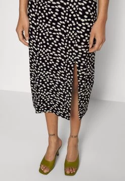 Midi Straight High Skirt - Falda De Tubo - Black/White -Estilo Urbano Ventas eaf98475495d481d943eb8278eb0100f