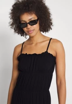 Even&Odd Maxi Dress Tiered Skirt- Vestido Largo - Black -Estilo Urbano Ventas fa08d72969514a34a3f41bd2c68e7329